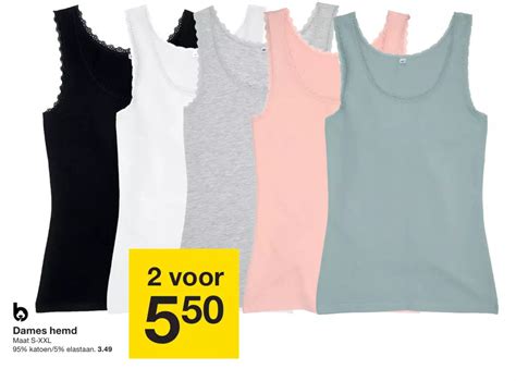 Dames hemd aanbieding bij Zeeman .